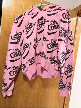 Coca Cola Pink Diet Coke Logo Pullover Hoodie